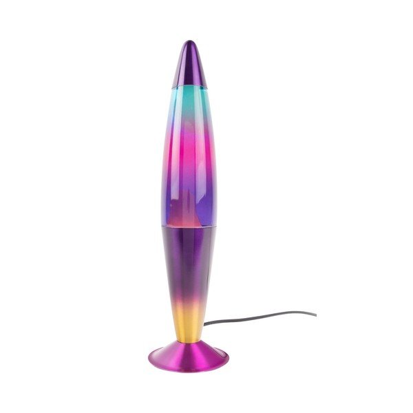 Sklenená lávová lampa (výška  41,5 cm) Rainbow Rocket Lava – Leitmotiv
