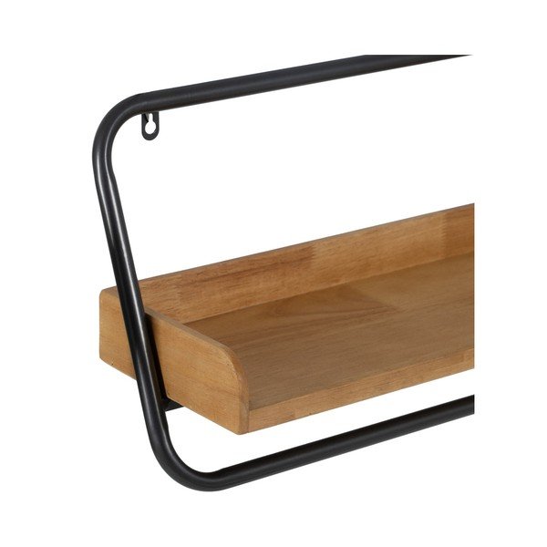 Polica z kaučukového dreva v prírodnej farbe 120 cm – Ixia-image-2