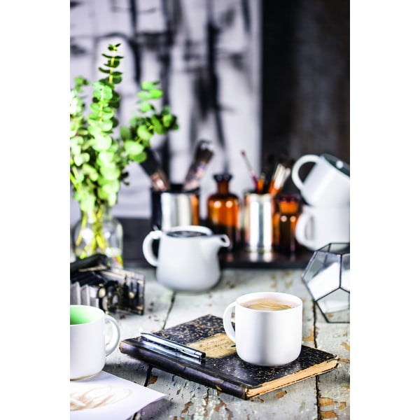 Biely porcelánový hrnček s ružovým vnútrom Maxwell &amp; Williams Tint, 440 ml-image-1