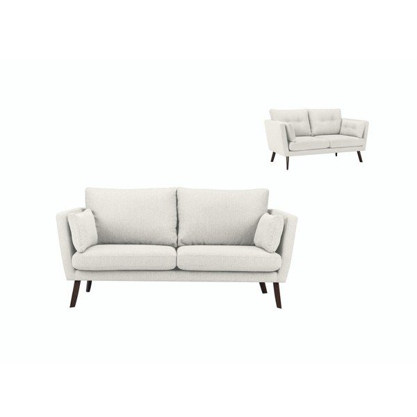 Svetlobéžová trojmiestna pohovka Mazzini Sofas Elena-image-1