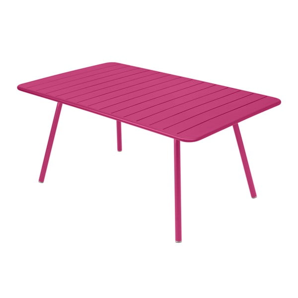 Ružový kovový jedálenský stôl Fermob Luxembourg