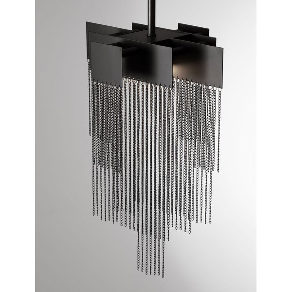 Matne čierne oceľové LED závesné svietidlo so stmievačom Revια – Nova Luce-image-3