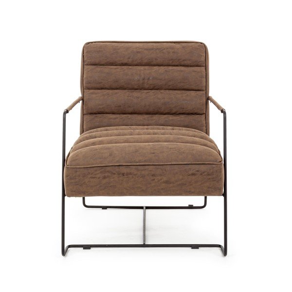 Hnedé kreslo z imitácie kože Brianna – Bizzotto-image-2