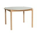 Okrúhly jedálenský stôl z dubového dreva ø 115 cm Oblique – Hübsch