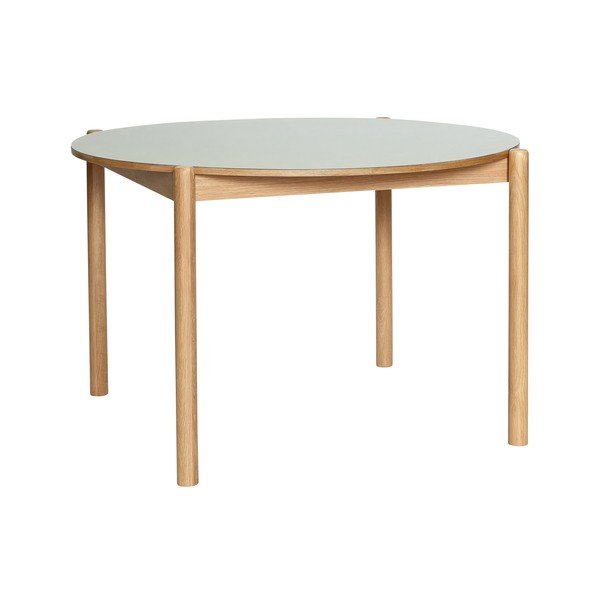 Okrúhly jedálenský stôl z dubového dreva ø 115 cm Oblique – Hübsch