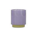 Zelená/fialová kameninová šálka 130 ml Duo – ONA