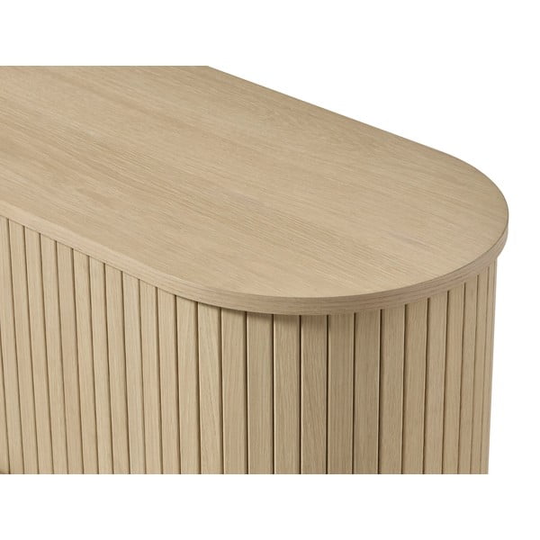 TV stolík v dekore duba v prírodnej farbe 180x56x40 cm Meta – Unique Furniture-image-3