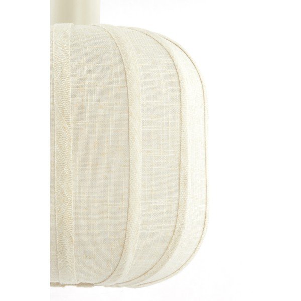 Krémovobiele závesné svietidlo s textilným tienidlom ø 50 cm Tufia – Light & Living-image-4