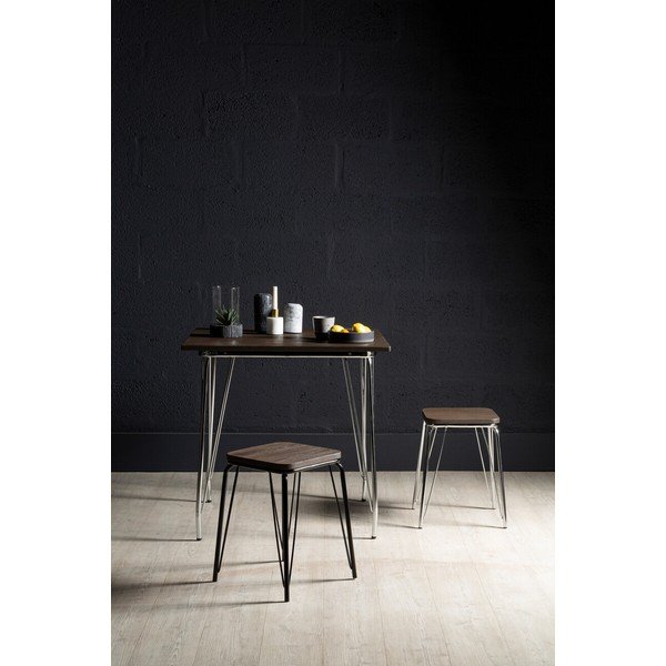 Jedálenský stôl z brestového dreva ø 80 cm District – Premier Housewares-image-3