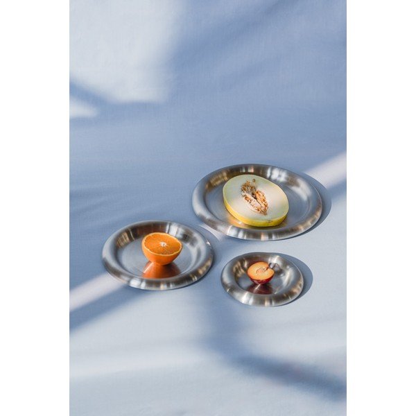 Taniere v súprave 2 ks z nehrdzavejúcej ocele v striebornej farbe ø 28 cm Roto – noo.ma-image-3