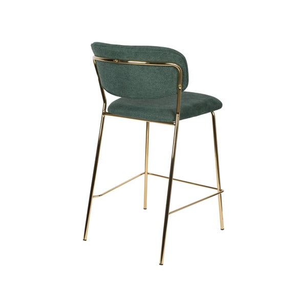 Tmavozelené barové stoličky v súprave 2 ks 89 cm Jolien – White Label-image-4