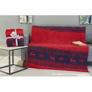 Vianočná bavlnená deka 155x127 cm - Mila Home