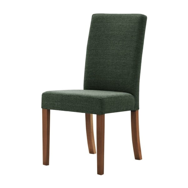 Zelená stolička s tmavohnedými nohami Ted Lapidus Maison Tonka