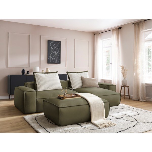 Zelená rohová pohovka Boheme – Bobochic Paris-image-3
