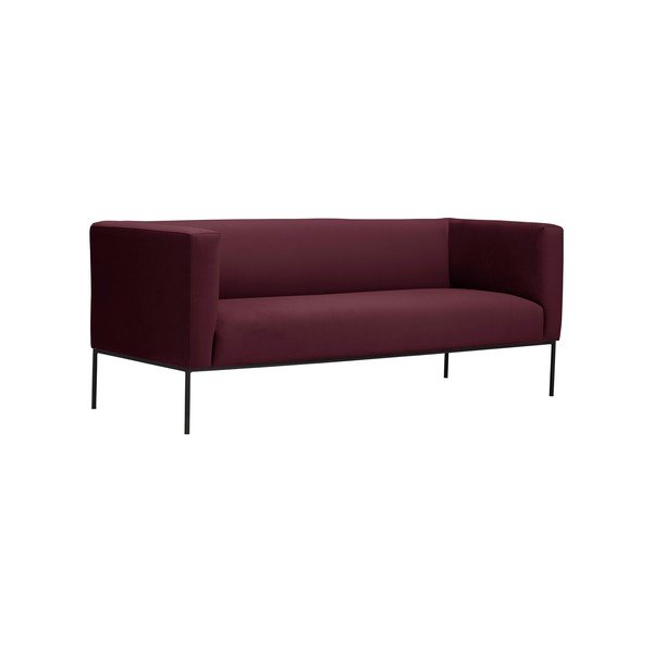 Bordová červená trojmiestna pohovka Windsor & Co Sofas Neptune-image-1