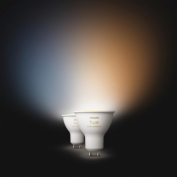 LED žiarovky v súprave 2 ks GU10, 4 W White ambiance – Philips Hue-image-2