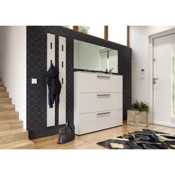 Biela výklopná skrinka na topánky Utah - Germania-image-3