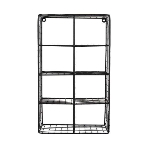 Čierna poschodová oceľová polica 30 cm Reja – PT LIVING