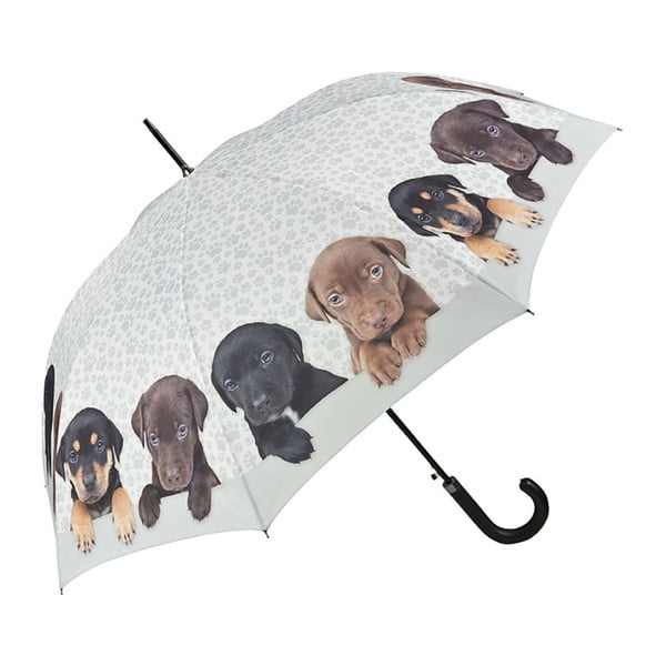 Dáždnik s rúčkou Von Lilienfeld Puppies Quarter, ø 100 cm