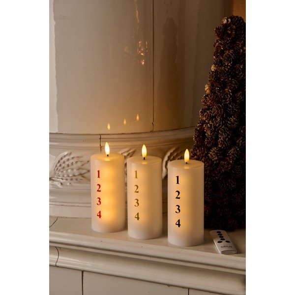 LED sviečka na baterky (výška  15 cm)  Sille Advent – Sirius-image-3
