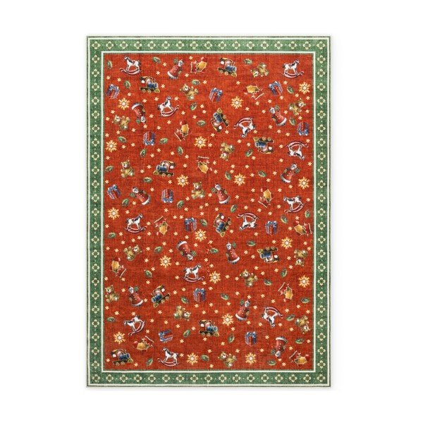 Červený/zelený koberec s vianočným motívom 160x230 cm Toy's Delight Nostalgic Noel Red Green – Villeroy&Boch-image-4