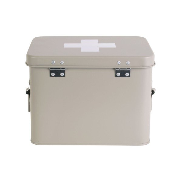 Béžová kovová lekárnička PT LIVING Medicine, šírka 21,5 cm-image-4