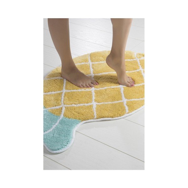 Žltá kúpeľňová predložka Russmo Ananas, 100 × 60 cm-image-2