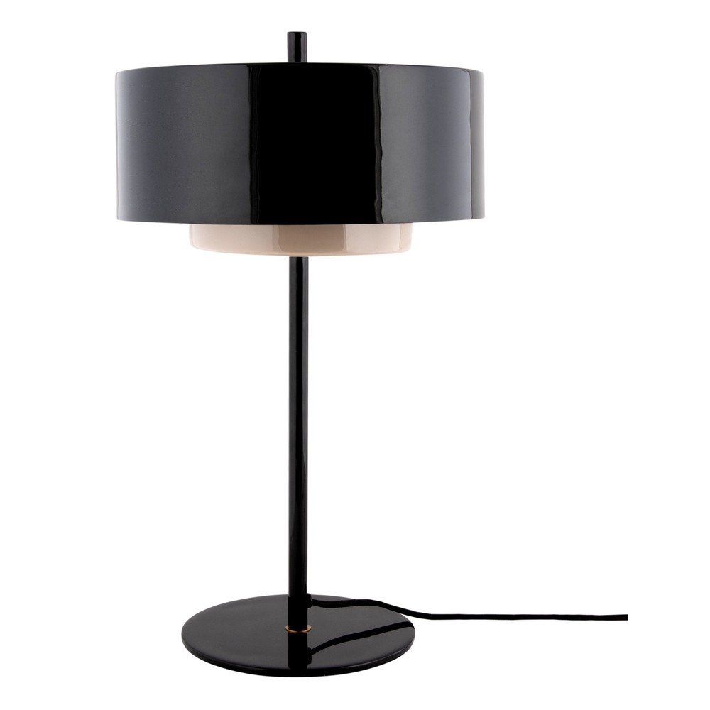 E-shop Čierna kovová stolová lampa (výška 50 cm) Grato Anillo – Leitmotiv
