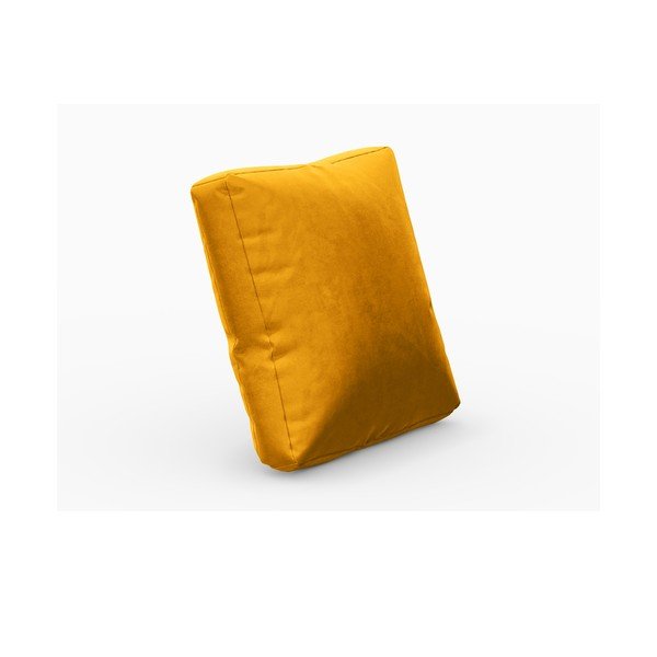 Žltý zamatový vankúš k modulárnej pohovke Rome Velvet - Cosmopolitan Design-image-1