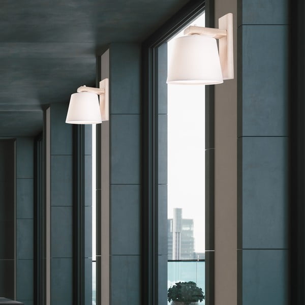 Svetlohnedé nástenné svietidlo ø 20 cm Aida – LAMKUR-image-3