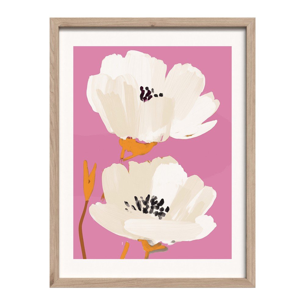 E-shop Tlačený obraz s rámom 30x40 cm Peony Bloom – Styler