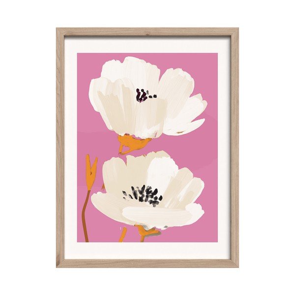 Tlačený obraz s rámom 30x40 cm Peony Bloom – Styler