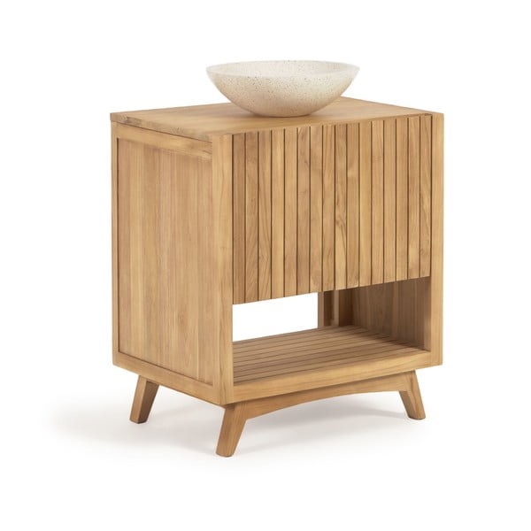 Skrinka pod umývadlo z tíkového dreva Kave Home Sunday-image-4