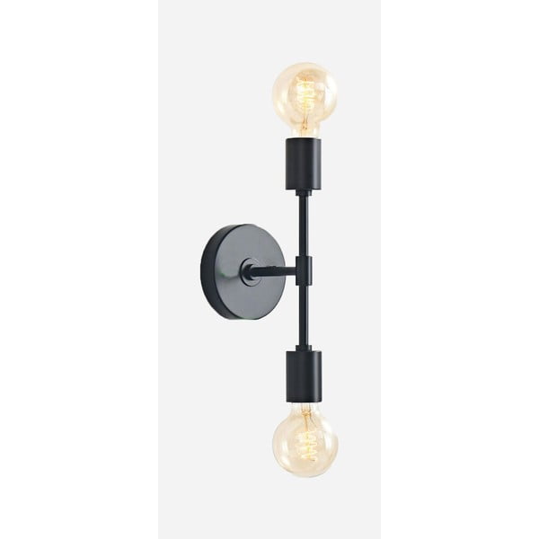 Čierne nástenné svietidlo Sconce Dual - Magenta Home