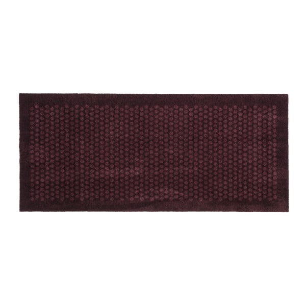 Tmavovínová rohožka Tica copenhagen Dot, 67 × 150 cm