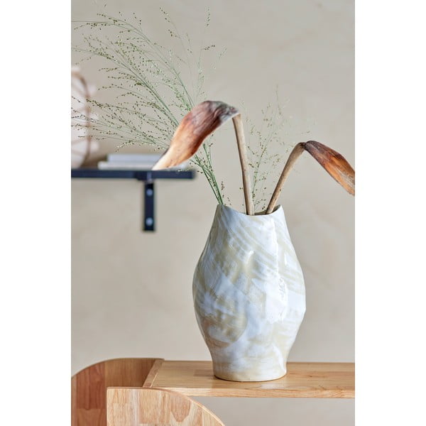 Béžová váza z kameniny (výška 31 cm) Obsa – Bloomingville-image-1