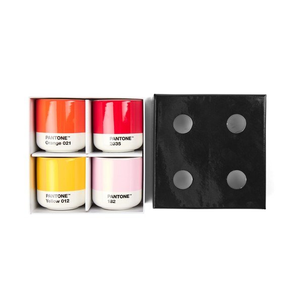 Porcelánové šálky v súprave 4 ks na espresso 100 ml Macchiato – Pantone-image-1
