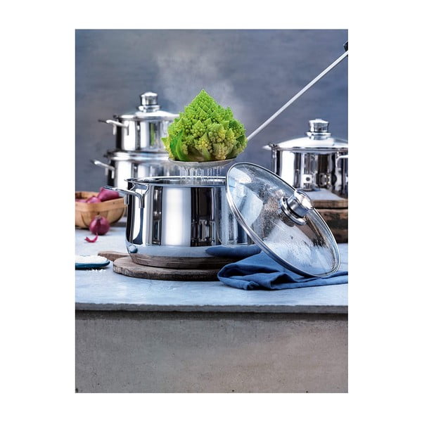 Súprava 5 antikoro hrncov s pokrievkami WMF Cromargan® Diadem Plus-image-1