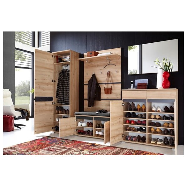 Vešiakový panel v dekore buka v prírodnej farbe Lissabon – Germania-image-3