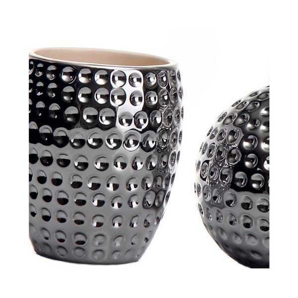 V striebornej farbe súprava doplnkov do kúpeľne – Casa Selección-image-2