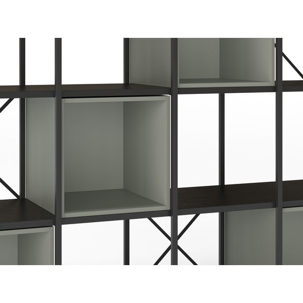 Zeleno-čierna knižnica 140x179 cm Anya – Marckeric-image-4