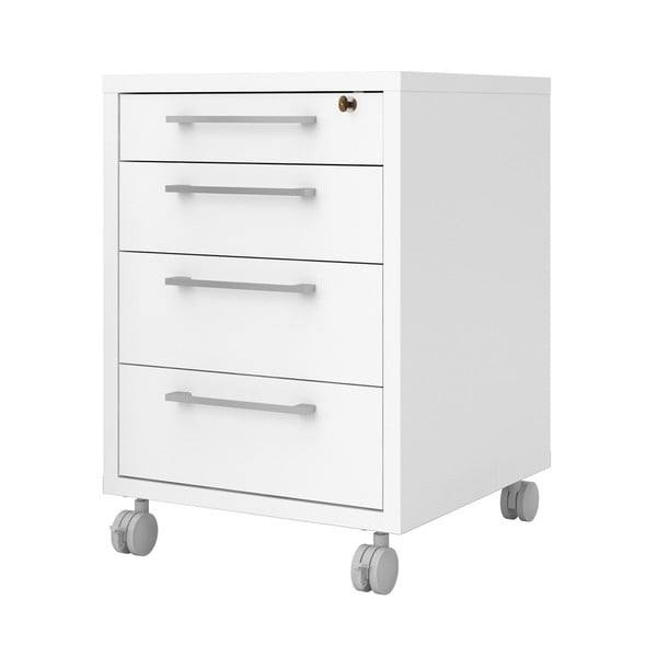 Biela uzamykateľná skrinka 48x68 cm Prima – Tvilum-image-3