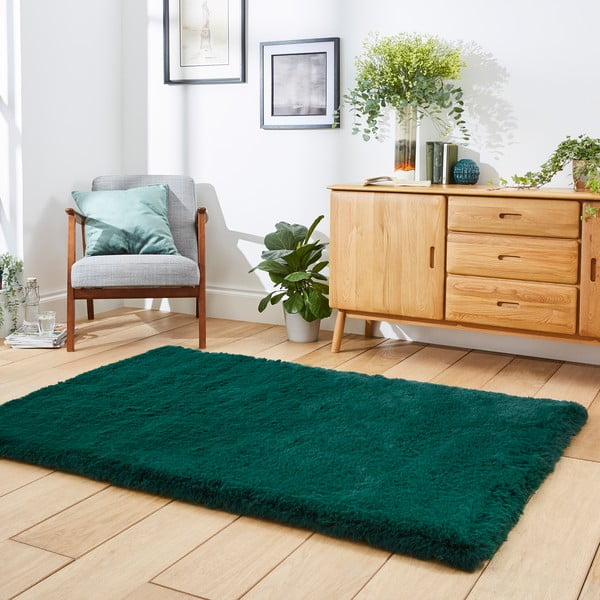 Smaragdovozelený koberec Think Rugs Super Teddy, 150 x 230 cm-image-2