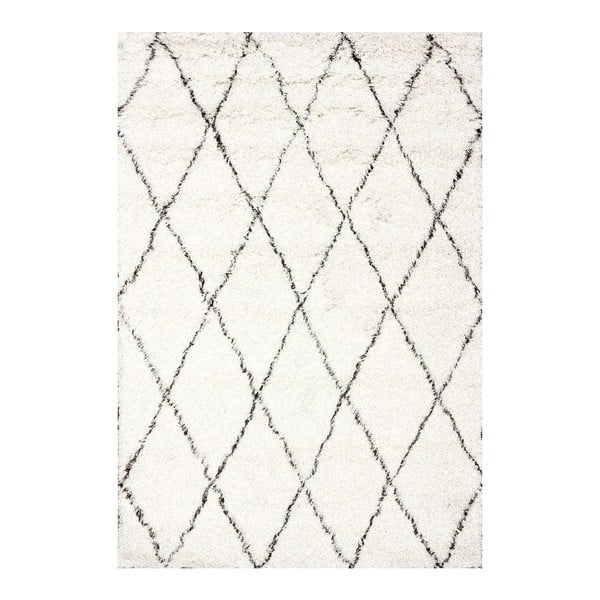 Vlnený koberec Ziggy Ivory, 152x244 cm