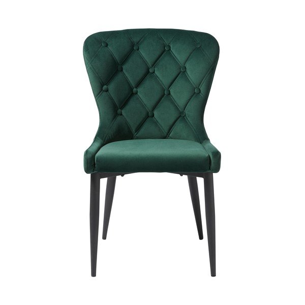 Zelená zamatová jedálenská stolička Granby – Unique Furniture-image-3