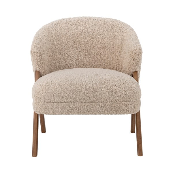 Béžové kreslo z textílie buklé Camino – Bloomingville-image-4