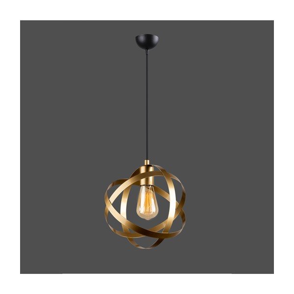Kovové závesné svietidlo v zlatej farbe Lama – Squid Lighting-image-1