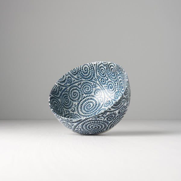 Modro-biela keramická miska Made In Japan Blue Scroll, ⌀ 13,5 cm