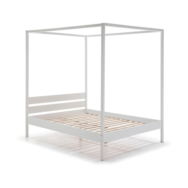 Biela dvojlôžková posteľ s roštom 160x200 cm Dossel – Marckeric