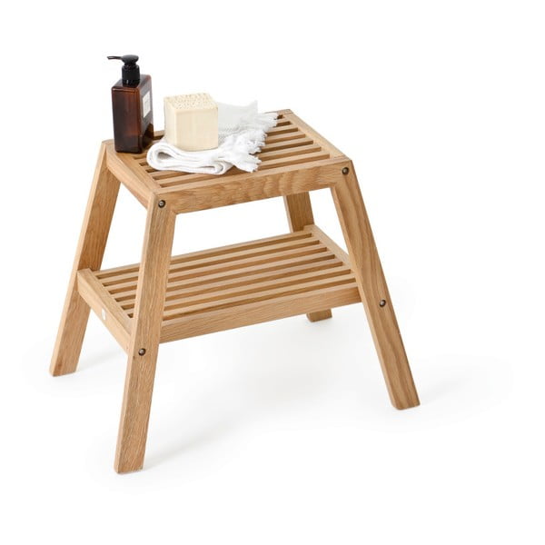 Stolička z dubového dreva Wireworks Slatted Stool-image-4